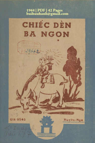 Chiếc Đèn Ba Ngọn (NXB Tam Kỳ Thư Xã 1944) - Huyền Nga, 42 Trang