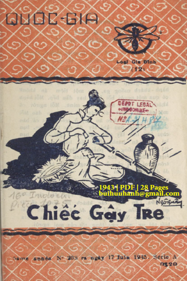 Chiếc Gậy Tre (NXB Quốc Gia 1943) - Lê Minh, 28 Trang