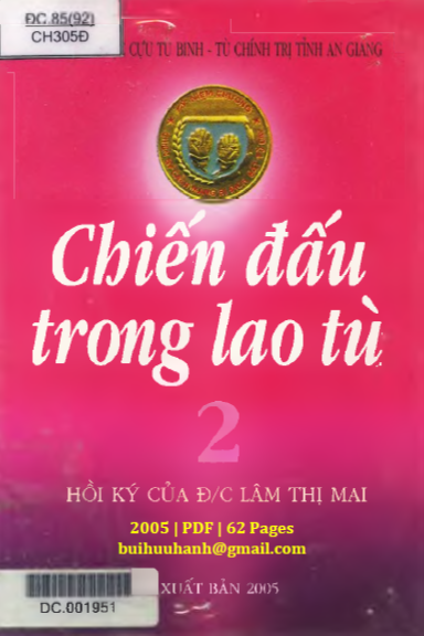 Chiến Đấu Trong Lao Tù 2 (NXB An Giang 2005) - Nguyễn Điền, 62 Trang