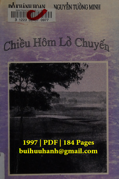 Chiều Hôm Lỡ Chuyến (NXB Ba Vì 1997) - Yukio Mishima, 184 Trang
