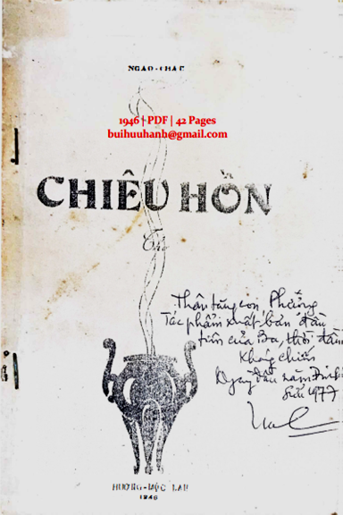 Chiêu Hồn (NXB Hương Mộc Lan 1946) - Ngao Châu, 42 Trang