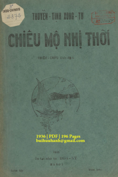 Chiêu Mộ Nhị Thời (NXB Hòa Ký 1936) - Thiều Chửu, 196 Trang