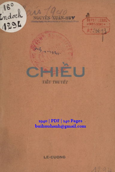 Chiều (NXB Lê Cường 1940) - Nguyễn Xuân Huy, 140 Trang