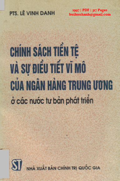 Chính Sách Tiền Tệ Và Sự Điều Tiết Vĩ Mô Của Ngân Hàng Trung Ương Ở Các Nước Tư Bản Phát Triển