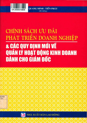 Chính Sách Ưu Đãi Phát Triển Doanh Nghiệp Và Các Quy Định Mới Về Quản Lý Hoạt Động Kinh Doanh