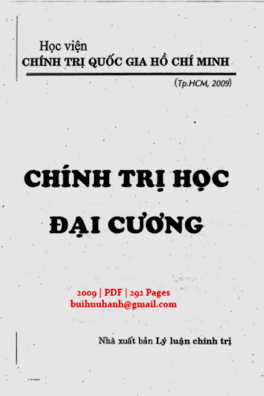 Chính Trị Học Đại Cương (NXB Lý Luận Chính Trị 2009) - Nhiều Tác Giả, 292 Trang