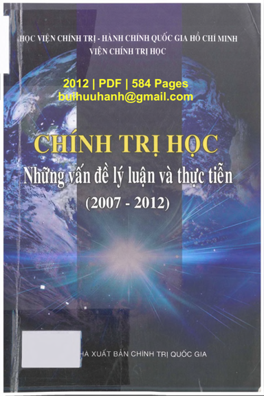 Chính Trị Học Những Vấn Đề Lý Luận Và Thực Tiễn 2007-2012 (NXB Chính Trị 2012) - Nguyễn Văn Huyên
