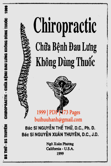 Chiropractic Chữa Bệnh Đau Lưng Không Dùng Thuốc (NXB Ngô Xuân Phương 1999) - Nguyễn Thế Thứ