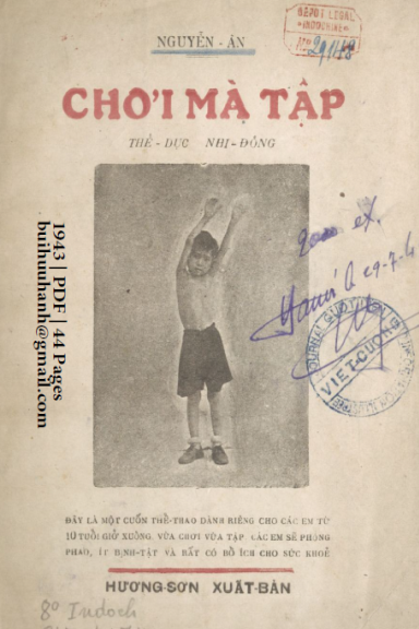 Chơi Mà Tập (NXB Hương Sơn 1943) - Nguyễn Ân, 44 Trang