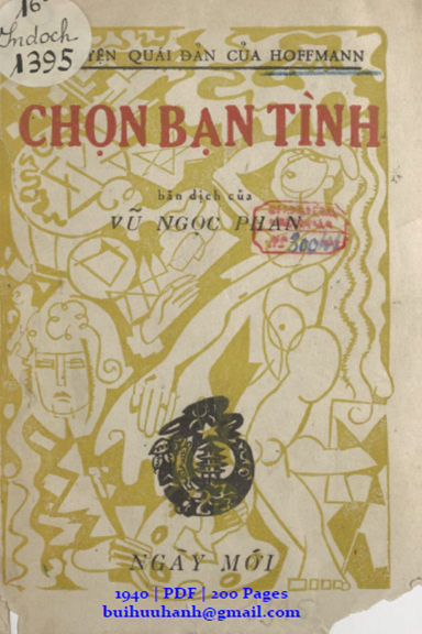 Chọn Bạn Tình (NXB Ngày Mới 1944) - E. T. A. Hoffmann, 200 Trang