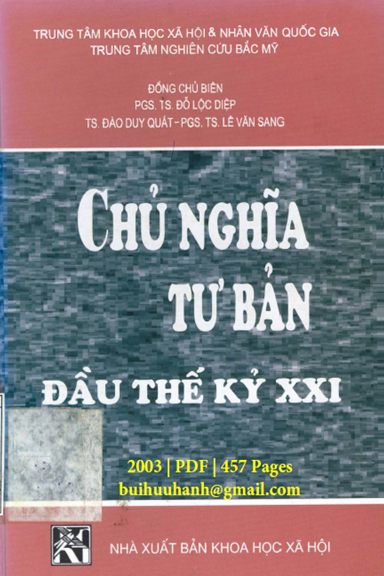 Chủ Nghĩa Tư Bản Đầu Thế Kỷ XXI (NXB Khoa Học Xã Hội 2003) - Lê Văn Sang, 457 Trang
