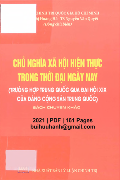 Chủ Nghĩa Xã Hội Hiện Thực Trong Thời Đại Ngày Nay (NXB Lý Luận Chính Trị 2021) - Phạm Thị Hoàng Hà