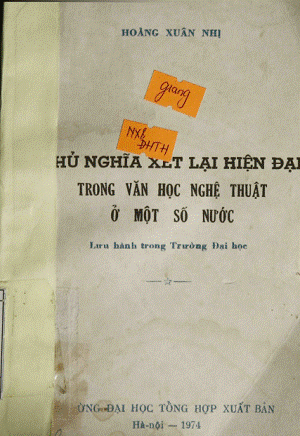 Chủ Nghĩa Xét Lại Hiện Đại Trong Văn Học Nghệ Thuật Ở Một Số Nước - Hoàng Xuân Nhị, 359 Trang