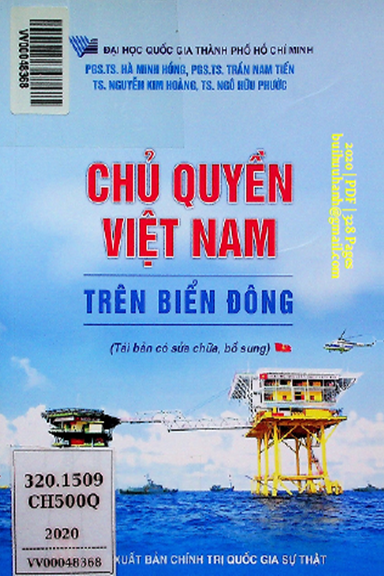 Chủ Quyền Việt Nam Trên Biển Đông (NXB Chính Trị 2020) - Hà Minh Hồng, 328 Trang