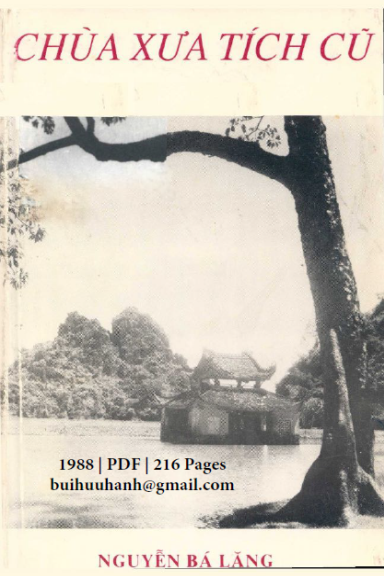 Chùa Xưa Tích Cũ (NXB Lá Bối 1988) - Nguyễn Bá Lăng, 216 Trang