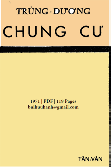 Chung Cư (NXB Tân Văn 1971) - Trung Dương, 119 Trang