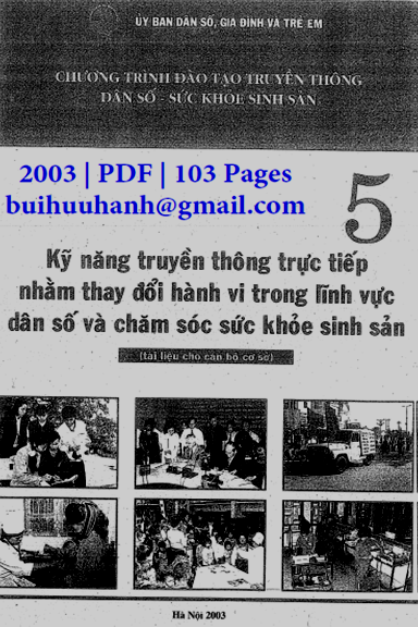 Chương Trình Đào Tạo Truyền Thông Dân Số Sức Khỏe Sinh Sản 5 (NXB Y Học 2003) - Nguyễn Thiện Trưởng