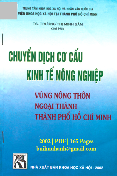 Chuyển Dịch Cơ Cấu Kinh Tế Nông Nghiệp (NXB Khoa Học Xã Hội 2002) - Trương Thị Minh Sâm, 165 Trang