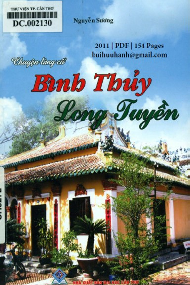Chuyện Làng Cổ Tập 1-Bình Thuỷ Long Tuyền (NXB Đại Học Cần Thơ 2011) - Nguyễn Sương, 154 Trang
