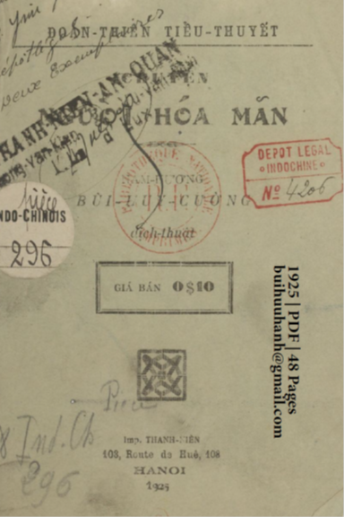 Chuyện Người Hóa Mãn (NXB Thanh Niên 1925) - Bùi Huy Cương, 48 Trang