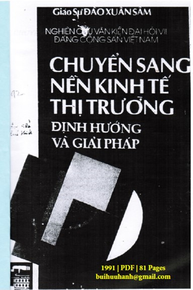 Chuyển Sang Nền Kinh Tế Thị Trường Đinh Hướng Và Giải Pháp (NXB Tổng Hợp 1991) - Đào Xuân Sâm