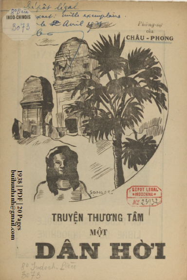 Chuyện Thương Tâm Một Dân Hời (NXB Thái Phỉ 1938) - Châu Phong, 20 Trang