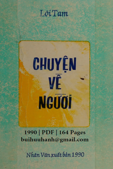 Chuyện Về Người (NXB Nhân Văn 1990) - Lôi Tam, 164 Trang