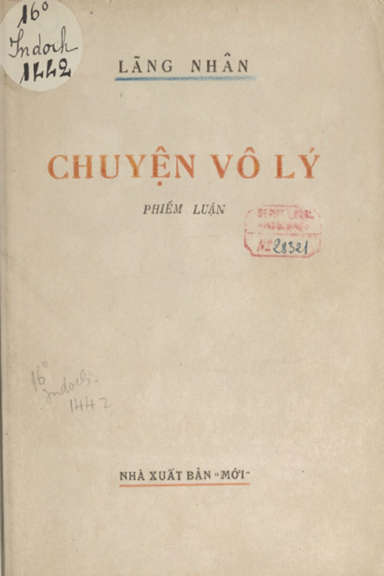 Chuyện Vô Lý (NXB Mới 1942) - Lãng Nhân, 144 Trang