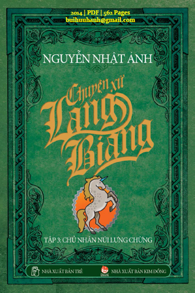 Chuyện Xứ Lang Biang Tập 3-Chủ Nhân Núi Lưng Chừng (NXB Trẻ 2014) - Nguyễn Nhật Ánh, 562 Trang