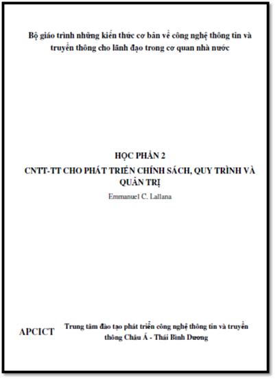 CNTT-TT Cho Phát Triển Chính Sách Quy Trình Và Quản Trị (NXB Hà Nội 2010) - Emmanuel C. Lallana