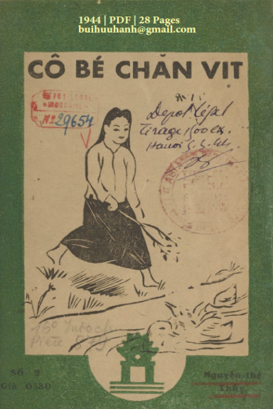 Cô Bé Chăn Vịt (NXB Tam Kỳ Thư Xã 1944) - Nguyễn Thệ Thủy, 28 Trang
