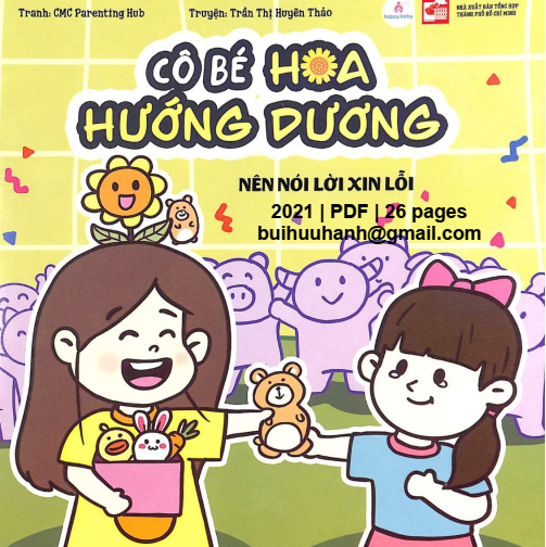 Cô Bé Hoa Hướng Dương - Nên Nói Lời Xin Lỗi (NXB Tổng Hợp 2021) - Trần Thị Huyên Thảo, 26 Trang