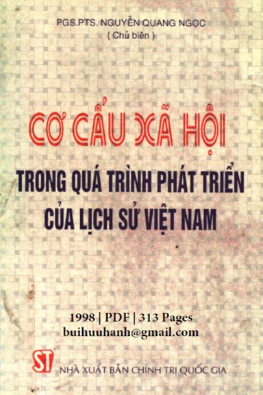 Cơ Cấu Xã Hội Trong Quá Trình Phát Triển Của Lịch Sử Việt Nam - Nguyễn Quang Ngọc, 313 Trang