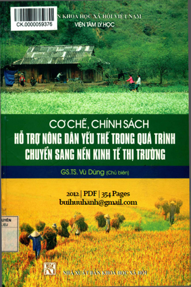 Cơ Chế, Chính Sách Hỗ Trợ Nông Dân Yếu Thế Trong Quá Trình Chuyển Sang Nền Kinh Tế Thị Trường