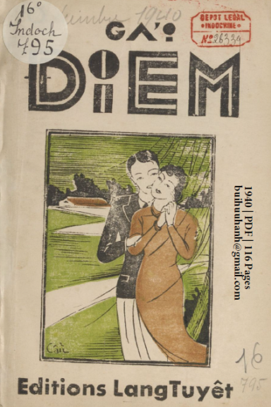 Cô Gái Điếm (NXB Lăng Tuyết 1940) - Phan Như, 116 Trang