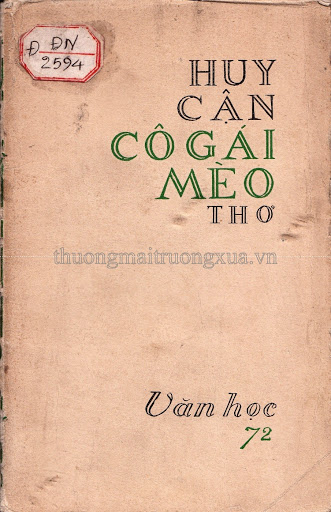 Cô Gái Mèo (NXB Văn Học 1972) - Huy Cận, 44 Trang