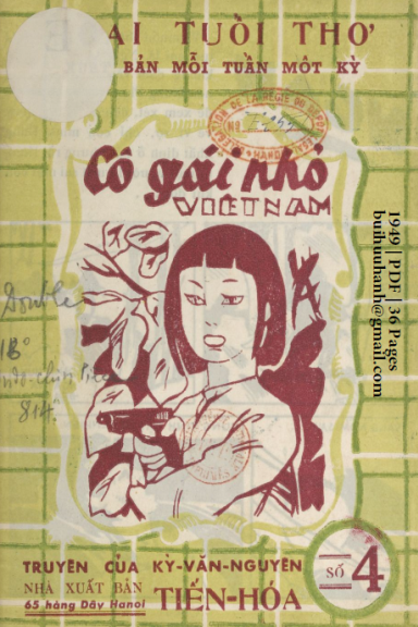 Cô Gái Nhỏ Nước Việt (NXB Tiến Hóa 1949) - Kỳ Văn Nguyên, 36 Trang