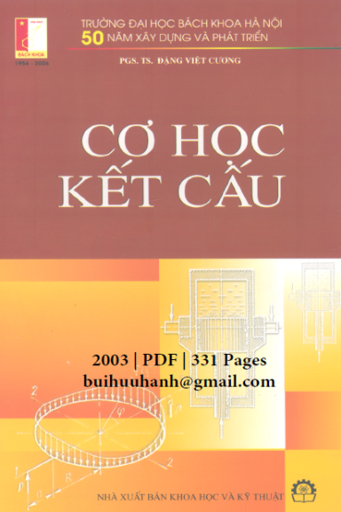 Cơ Học Kết Cấu (NXB Khoa Học Kỹ Thuật 2003) - Đặng Việt Cương, 331 Trang
