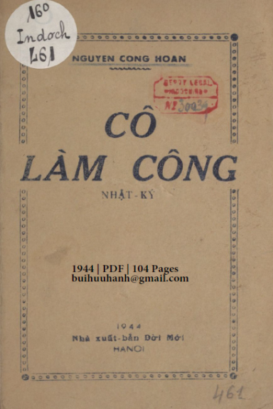Cô Làm Công (NXB Đời Mới 1944) - Nguyễn Công Hoan, 104 Trang
