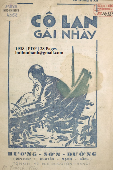 Cô Lan Gái Nhẩy (NXB Hương Sơn 1938) - Nguyễn Mạnh Bổng, 28 Trang