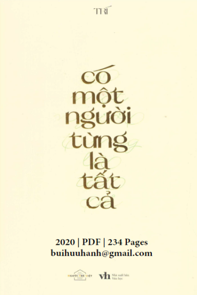 Có Một Người Từng Là Tất Cả (NXB Văn Học 2020) - Trí, 234 Trang