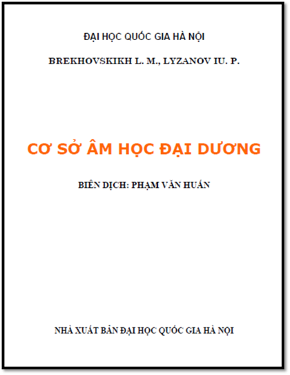 Cơ Sở Âm Học Đại Dương (NXB Đại Học Quốc Gia 2003) - Yu. P. Lyzanov, 430 Trang