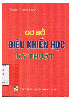 Cơ Sở Điều Khiển Học Kỹ Thuật (NXB Đại Học Quốc Gia 2011) - Doãn Tam Hòe, 168 Trang