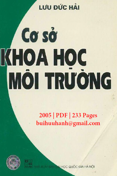Cơ Sở Khoa Học Môi Trường (NXB Đại Học Quốc Gia 2005) - Lưu Đức Hải, 233 Trang