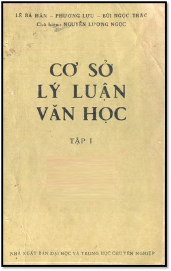 Cơ Sở Lý Luận Văn Học Tập 1 (NXB Trung Học Chuyên Nghiệp 1980) - Nguyễn Lương Ngọc, 481 Trang