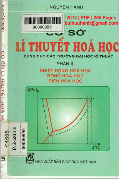 Cơ Sở Lý Thuyết Hoá Học Phần 2 (NXB Giáo Dục 2013) - Nguyễn Hạnh, 265 Trang