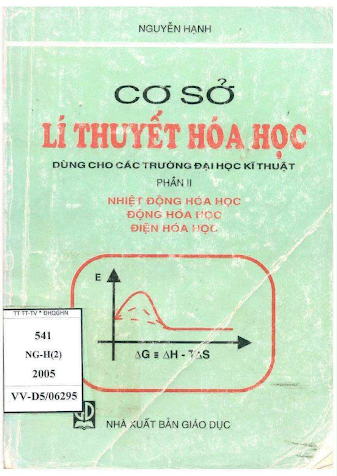 Cơ Sở Lý Thuyết Hoá Học Phần II-Nhiệt Động Hóa Học (NXB Giáo Dục 2005) - Nguyễn Hạnh 264 Trang