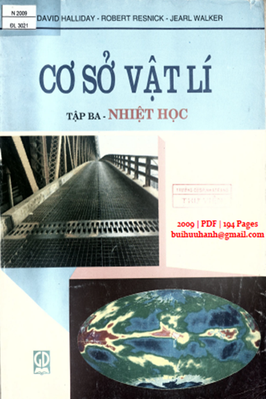 Cơ Sở Vật Lí Tập 3-Nhiệt Học (NXB Giáo Dục 2009) - David Halliday, 194 Trang