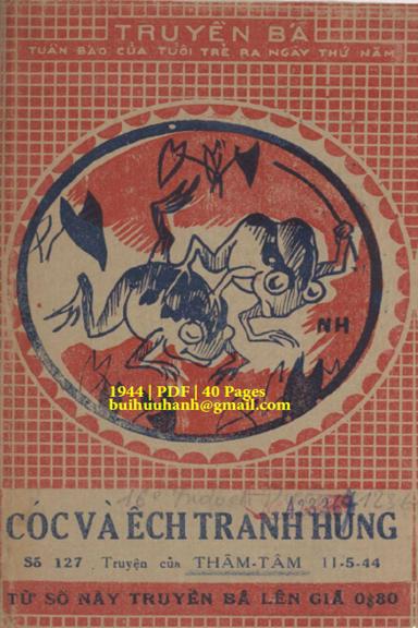 Cóc Và Ếch Tranh Hùng (NXB Tân Dân 1944) - Thâm Tâm, 40 Trang