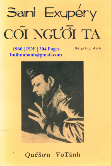 Cõi Người Ta (NXB Quế Sơn 1960) - Saint Exupery, 304 Trang